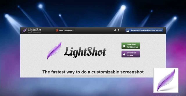 نرم افزار Lightshot یک برنامه مخصوص اسکرین شات گرفتن از دسکتاپ