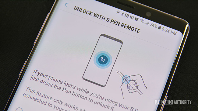 باز کردن قفل با S-Pen  تغییر دستورات سریع قلم S گوشی Note