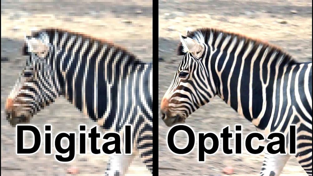 تفاوت زوم اپتیکال و زوم دیجیتال